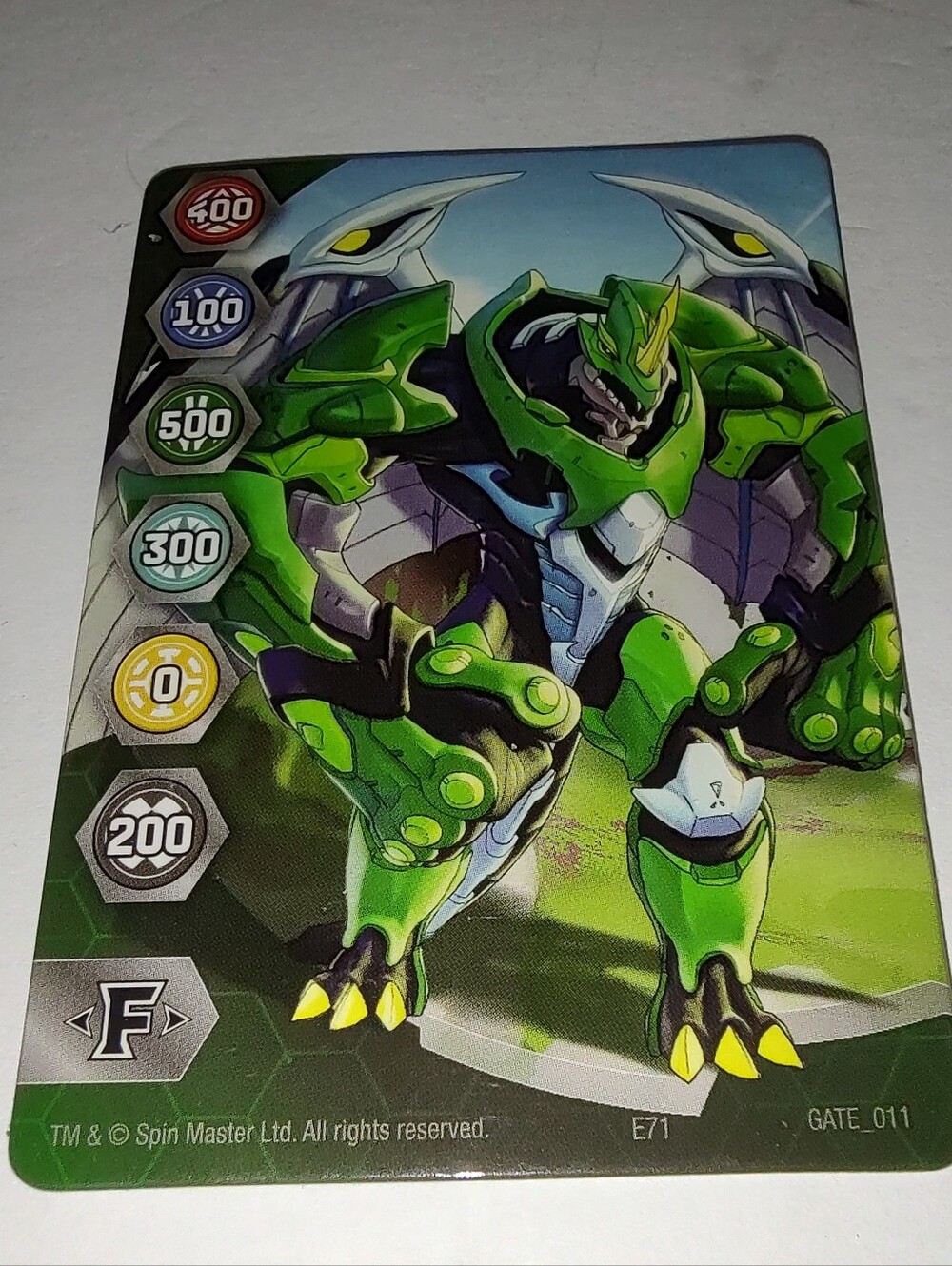 Bakugan Evolutions Metal Gate Card Gate E71 Y4 GATE 11 Collection